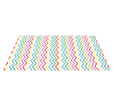 Colorful seamless zigzag patterns living room carpet - TenStickers