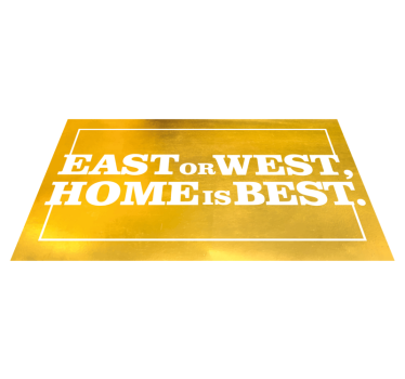 Home is best outdoor vinyl rug - TenStickers