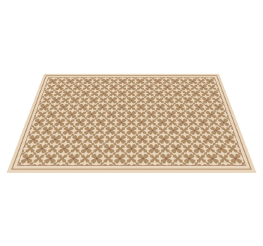 Botanical Print mosaic vinyl rug - TenStickers
