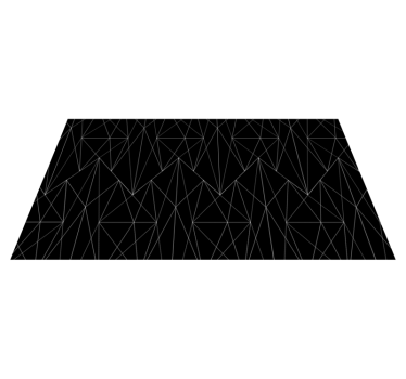 Irregular black and white design minimalist carpet - TenStickers