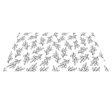 Leafy Branch Pattern nature vinyl rug - TenStickers