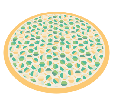 Colorful hexagon tiles pattern bathroom vinyl flooring - TenStickers