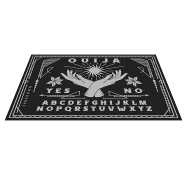 Ouija Hands Design world map vinyl rug - TenStickers
