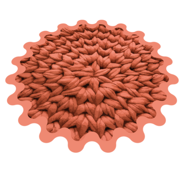 Leaf Motif nature vinyl rug - TenStickers
