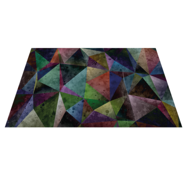 Picasso style color depth pattern contemporary rugs - TenStickers