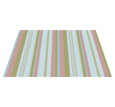 Colourful pastel pattern stripes vinyl rug - TenStickers