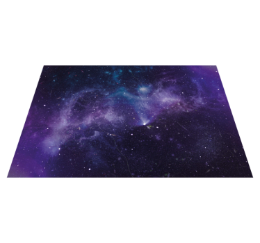 Purple star shower nature carpet - TenStickers