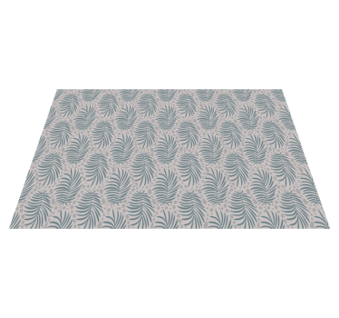 Leafy Green Motif nature vinyl rug - TenStickers