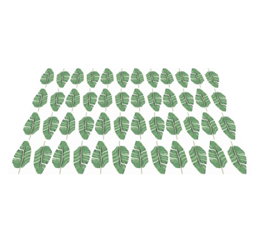 Opulent Leaf Motif nature vinyl rug - TenStickers