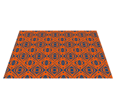 Geometric Eye Pattern geometric vinyl rugs - TenStickers