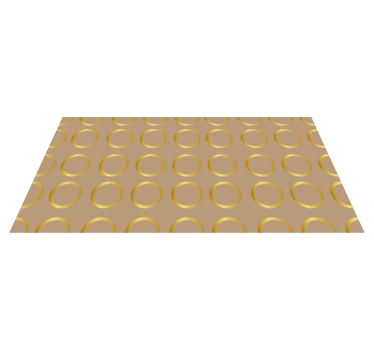 Geometric Circular Pattern stripes vinyl carpet - TenStickers