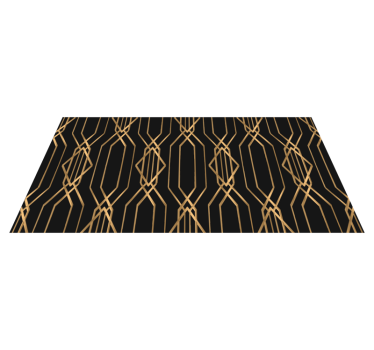 Art Deco Elegance geometric vinyl rug - TenStickers