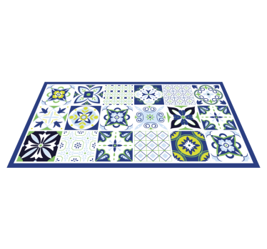Ceramic tile Inspiration vinyl floor rug - TenStickers