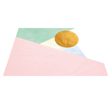 Geometric Pastel Shapes geometric vinyl rug - TenStickers