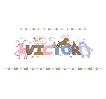 Personalized Alpaca Theme custom vinyl rug - TenStickers