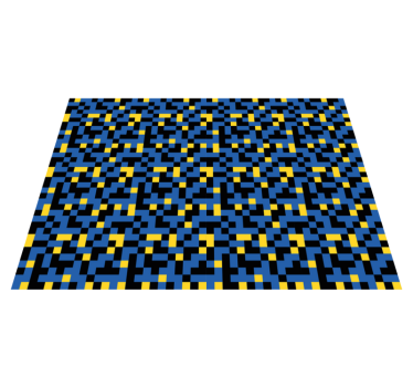 80's video games pattern retro rug - TenStickers
