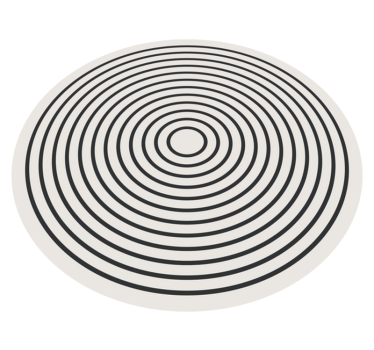 Rounded lines office vinyl carpet - TenStickers