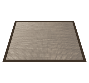 Darker color outline beige vinyl rug - TenStickers