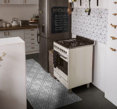 Grey Portuguese tile mat - TenStickers