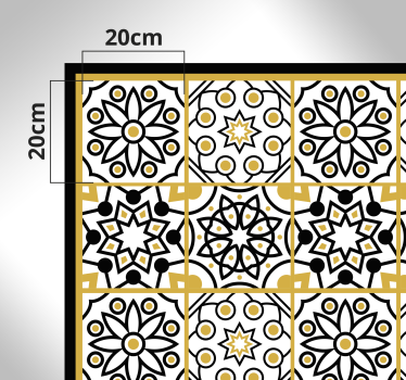 Portuguese motif  kitchen flooring - TenStickers