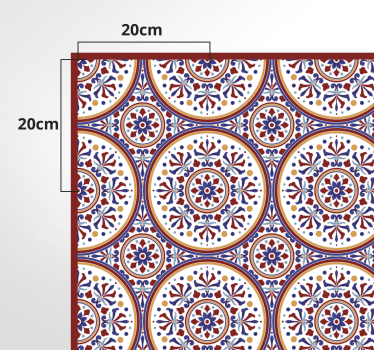 Majolica tiles hall vinyl rug - TenStickers