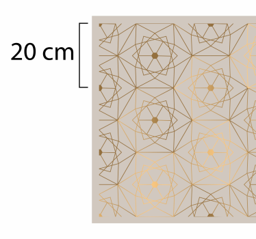 Brown textured mosaic vinyl flooring - TenStickers