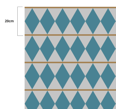 Sweden design geometric vinyl carpet - TenStickers