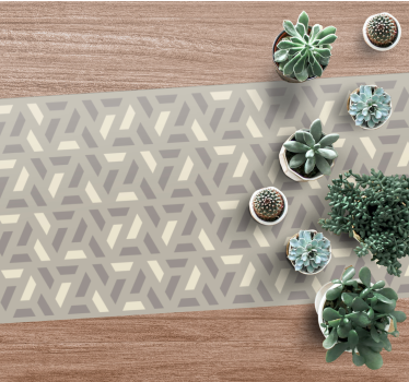 Abstract Herringbone geometric vinyl rugs - TenStickers