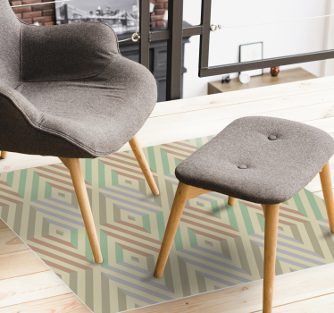 Abstract shapes geometric vinyl carpet - TenStickers