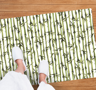 Bamboo pattern branches nature carpet - TenStickers