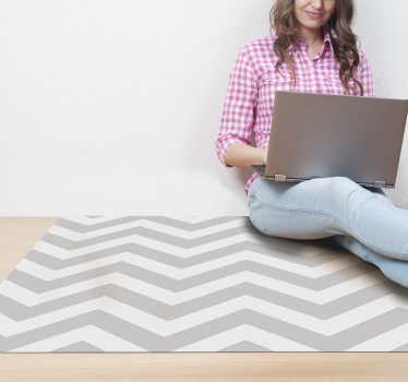Beige Stripes minimal vinyl carpet - TenStickers