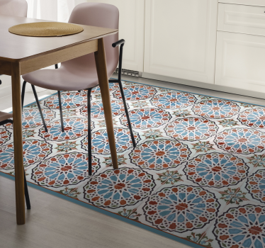 Beja round vintage  kitchen flooring - TenStickers