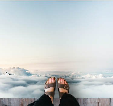 Cloudscape Serenity nature vinyl rug - TenStickers