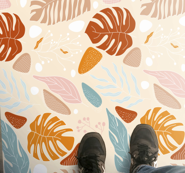 Colourful leaf carpet runners for halls - TenStickers