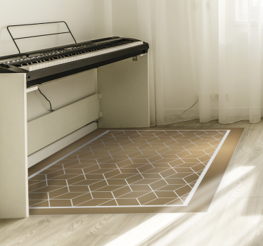 cubes geometric vinyl carpet - TenStickers