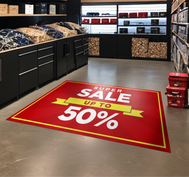 Personalised Discount Sale Red Carpet - TenStickers
