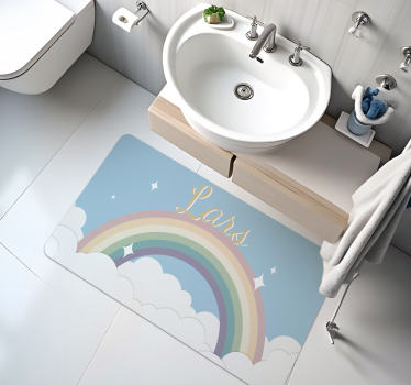Customised rainbow custom vinyl rug - TenStickers