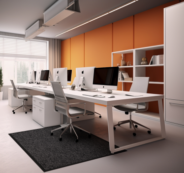 Dark gray texture office vinyl carpet - TenStickers