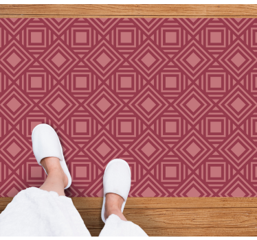 Diamond patterns geometric vinyl rug - TenStickers