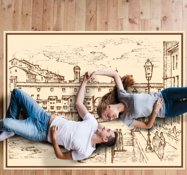 florence in italy living room carpet - TenStickers