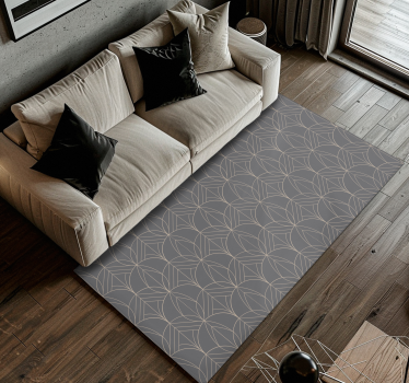 Geometric Grey Pattern geometric rugs - TenStickers