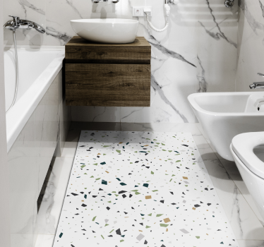 Geometric Shape Spot vinyl rug - TenStickers