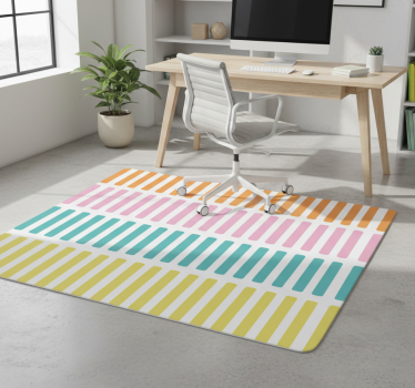 Geometric vinyl rug confetti color stickers - TenStickers