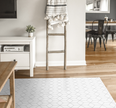 Geometric vinyl rug geometric cube illusion - TenStickers