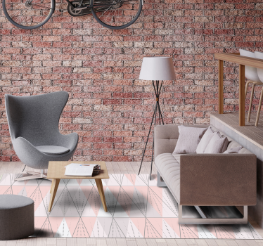 Geometric vinyl rug geometric linearity - TenStickers