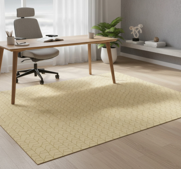 Graphic grey and beige office vinyl rug - TenStickers