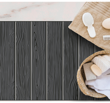 Gray planks tile vinyl mat - TenStickers