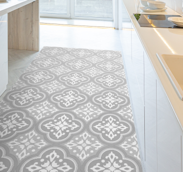 Grey Portuguese tile mat - TenStickers