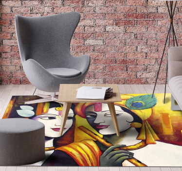 Modern art humans contemporary rugs - TenStickers