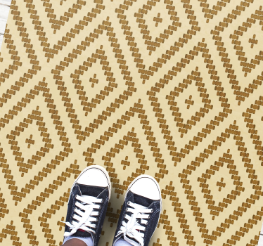 modern geometric diamonds carpet runners for halls - TenStickers